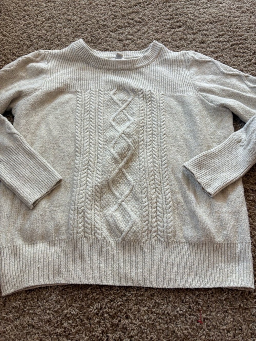 Cozy Cable-Knit Women's Sweater - Light Cream